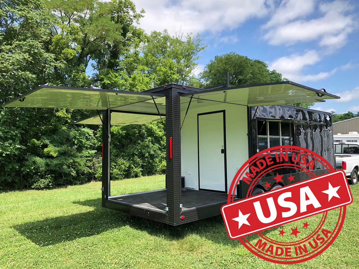 8.5x24' Black-Out BBQ Trailer For Sale