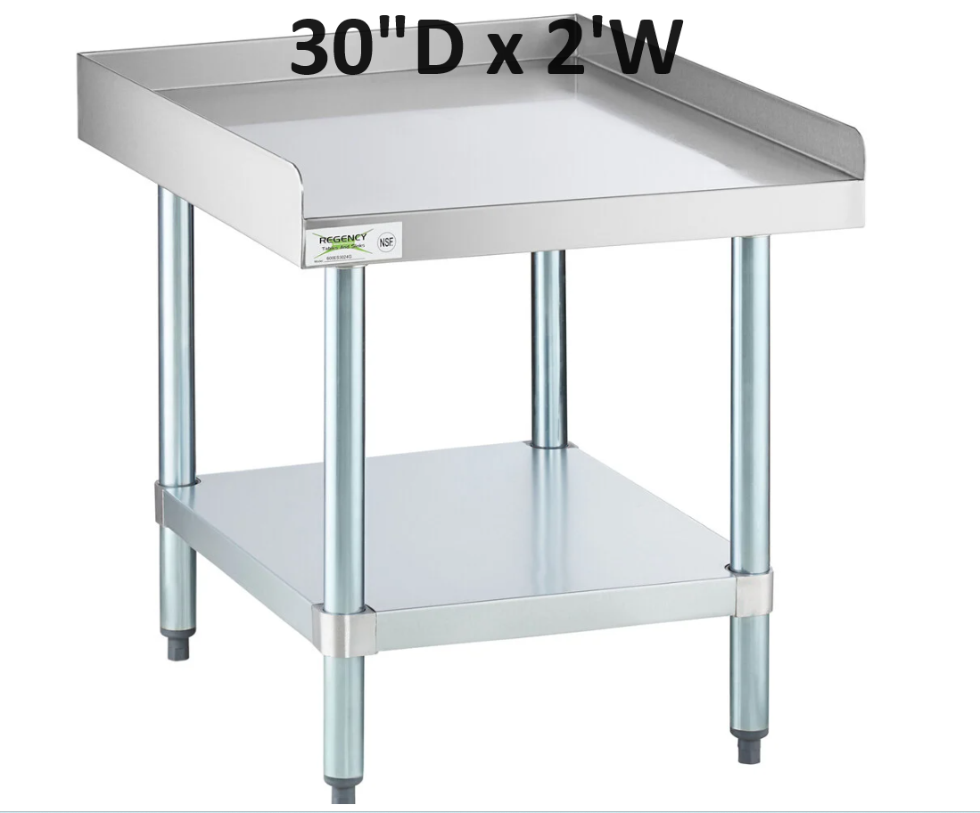 SS Equipment Stands - Choose Your Width!