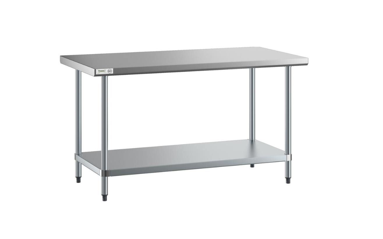 30" Deep Stainless Steel Table - Choose Your Width!