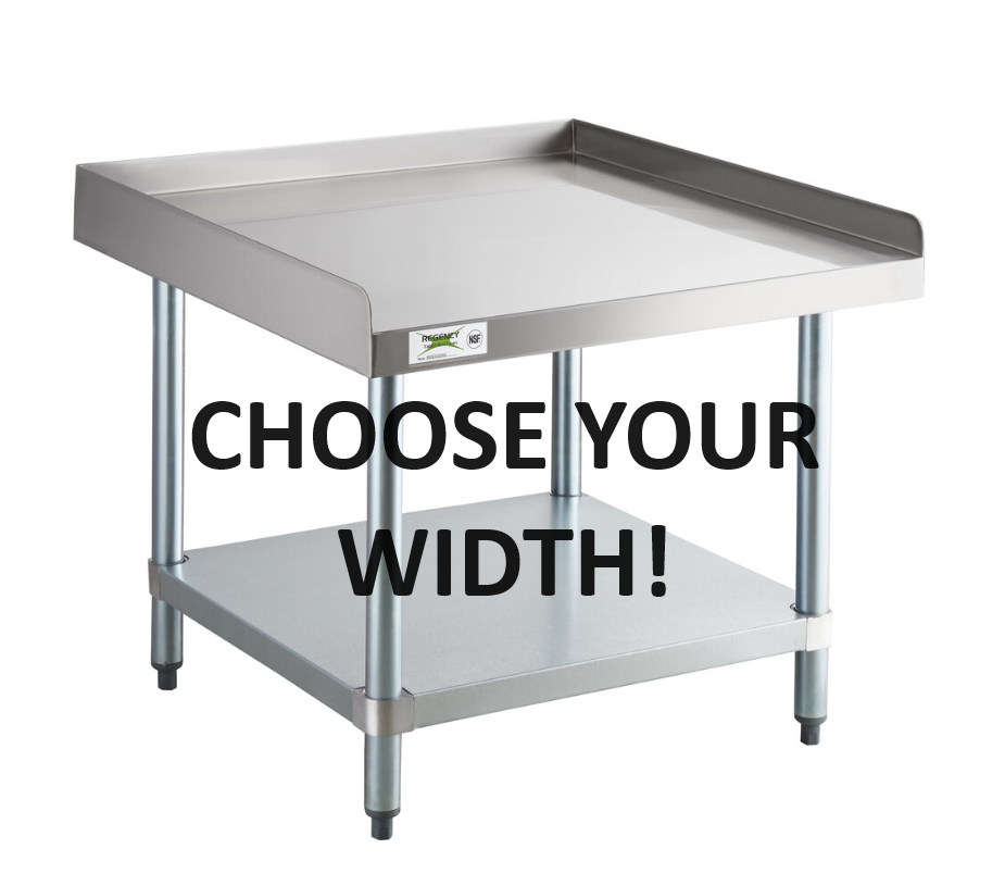 SS Equipment Stands - Choose Your Width!