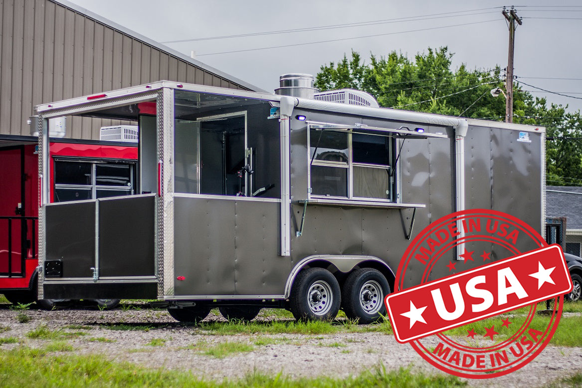 8.5x22 Equipped BBQ Trailer