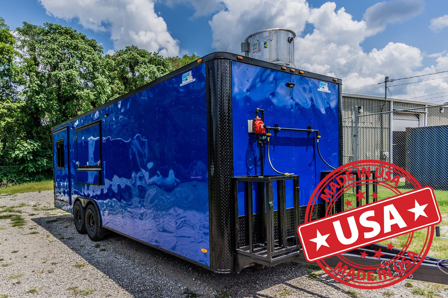 8.5x24 Equipped BBQ Trailer